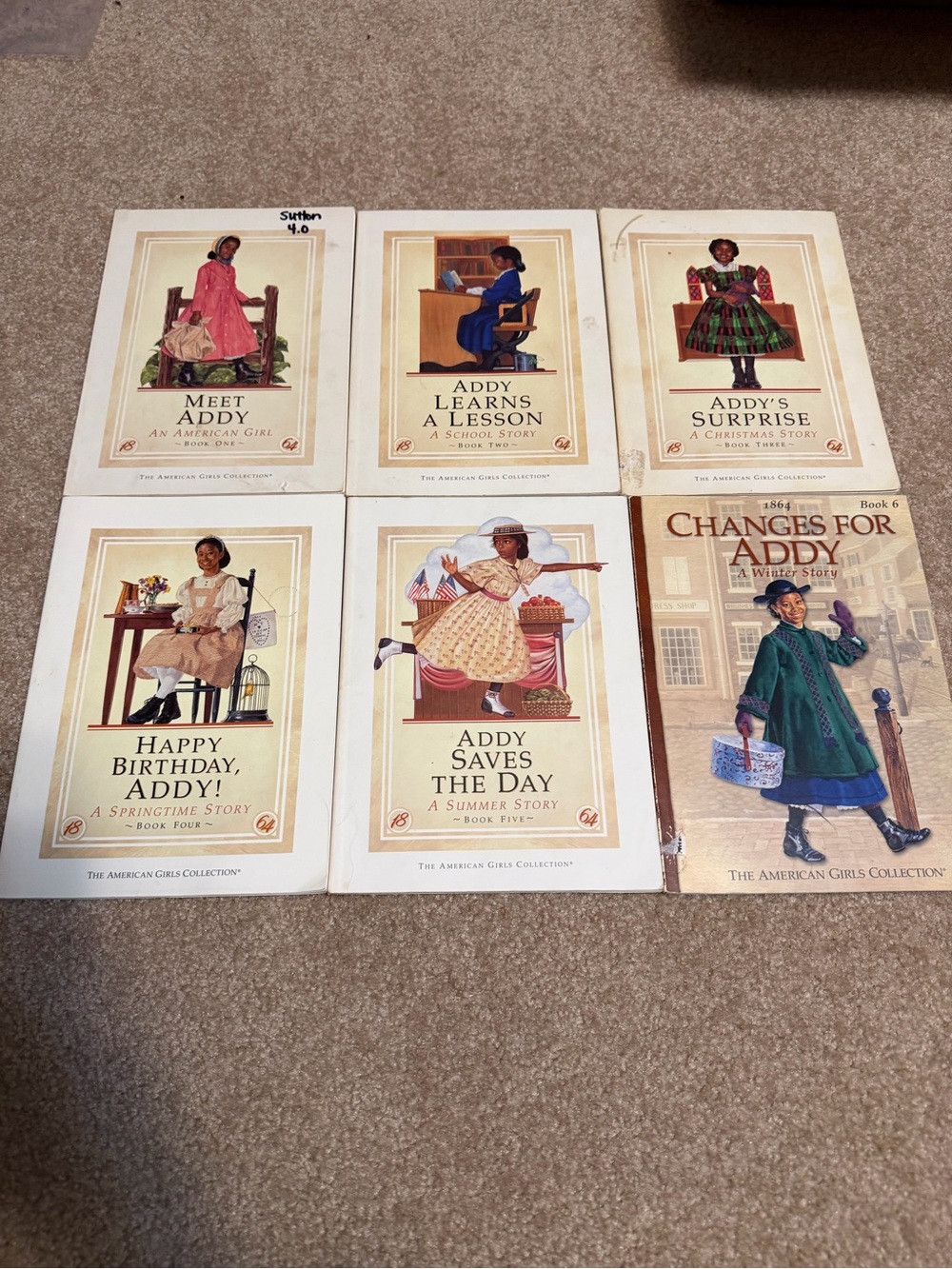 Lot of 6 vintage Addy paperback books complete set 1-6